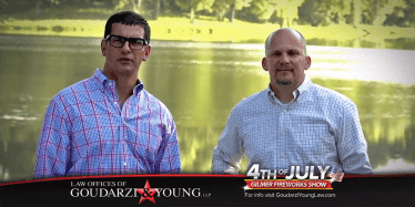 Goudarzi & Young Sponsors 4th of July Fireworks Show in Gilmer, TX
